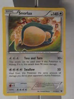 091PK077 -Snorlax- 77/124- Fates Collide - Rare - Image 1