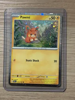 Pokemon TCG Pawmi 074/193 PACK FRESH Cosmos Holo Alternate Promo Paldea Evolved - Image 1