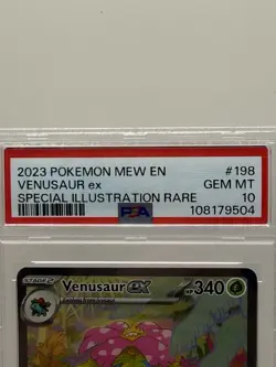 Pokemon TCG Venusaur ex 198/165 Scarlet & Violet 151 Special Illustration Rare … - Image 2