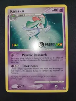 Pokemon Kirlia 53/132 Secret Wonders Prerelease STAFF Promo NM!! - Image 2