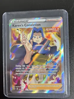 Pokemon Karen's Conviction (Full Art) Ultra Rare SWSH06: Chilling Reign 193/198 - Image 1