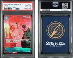 2025 ONE PIECE JAPANESE EB02 EXTRA BOOSTER ANIME 25TH COLLECTION #017 NAMI PSA10 - Image 3