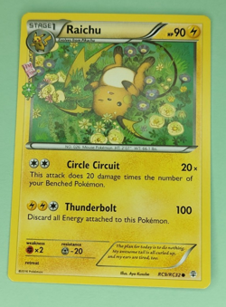 Pokemon Raichu RC9/RC32 Common Generations: Radiant Collection Trading Card TCG - Image 1