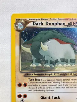 Vintage Pokemon Card Rare Holo DARK DONPHAN Neo Destiny 3/105 - Image 2