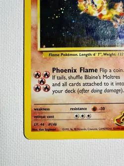 Vintage Pokemon Card Rare Holo BLAINE’S MOLTRES Gym Heroes 1/132 - Image 4