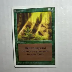 MTG Unlimited Regrowth Near Mint 1993 - Image 1