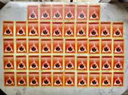 Pokemon Base Set Unlimited 1999 Fire Energy Cards - Lot Of 46 - Image 1