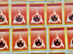 Pokemon Base Set Unlimited 1999 Fire Energy Cards - Lot Of 46 - Image 3