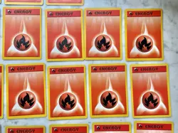 Pokemon Base Set Unlimited 1999 Fire Energy Cards - Lot Of 46 - Image 4