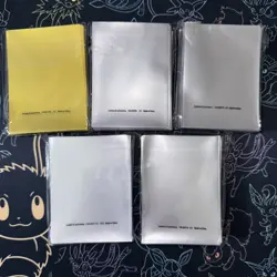 Lot Of 5 Pokemon ETB Mixed Card Sleeves NEW SEALED Eevee Lucario 151 Others X325 - Image 2