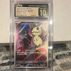 Pokemon Team Rocket's Mimikyu Mega Dream ex 205/193 Art Rare CGC 10 JP - Image 1