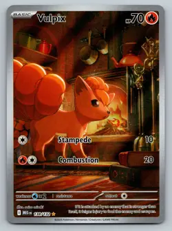 Pokemon TCG: Vulpix (Illustration Rare) - 138/132 - ME01: Mega Evolution - NM - Image 1