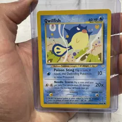 Qwilfish - 49/64 Neo Revelation Pokemon TCG 2001 Vintage Pokemon Nintendo NM/MT - Image 1