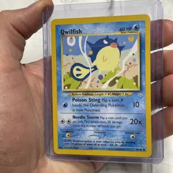 Qwilfish - 49/64 Neo Revelation Pokemon TCG 2001 Vintage Pokemon Nintendo NM/MT - Image 2