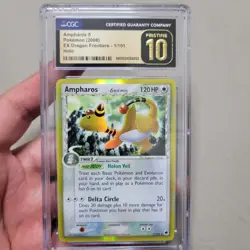 Pokemon 2006 Ampharos Holo Delta Species #1 Ex Dragon Frontiers Cgc 10 Pristine - Image 1