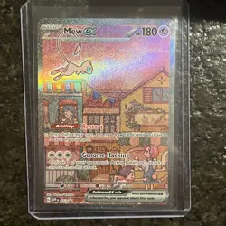 Pokemon TCG Mew EX SVP 053 Scarlet Violet 151 Black Star Promo Full Art - Image 1