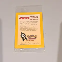 Sealed 2001 Entei Reverse Holo Pokemon Neo Discovery Black Star Movie Promo VTG - Image 2
