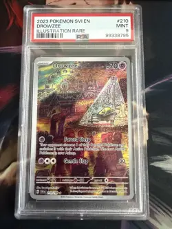 Pokemon Drowzee 210/198 SV01 Scarlet & Violet Illustration Rare Holo PSA 9 - Image 1