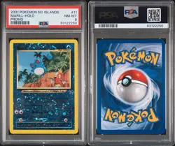 PSA 8 MARILL #11 HOLO 2001 POKEMON SOUTHERN ISLANDS PROMO - Image 3