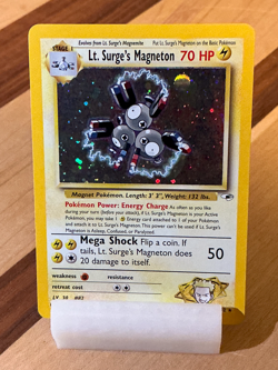 Lt. Surge’s Magneton #8 - Gym Heroes 2000 Pokemon - 8/132 Unlimited Holo Rare - Image 3