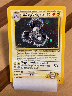 Lt. Surge’s Magneton #8 - Gym Heroes 2000 Pokemon - 8/132 Unlimited Holo Rare - Image 4