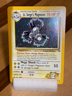 Lt. Surge’s Magneton #8 - Gym Heroes 2000 Pokemon - 8/132 Unlimited Holo Rare - Image 5