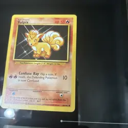 Vulpix Base Set Pokemon TCG 68/102 Unlimited Common LP - Image 5