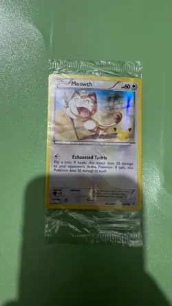Meowth 53/83 - Pokemon TCG Generations - 20th Anniversary Stamp Promo new Sealed - Image 1