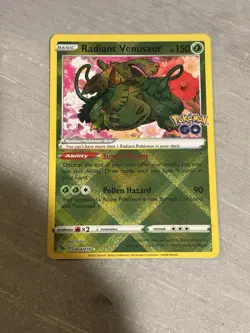 Radiant Venusaur 004/078 Pokemon GO Holo - Image 1
