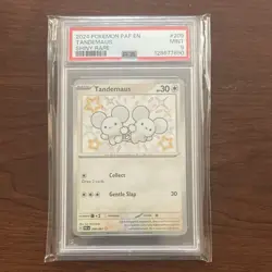 🔥🔥Tandemaus 🔥🔥Pokemon SV: Paldean Fates 209/091 Shiny Rare Holo PSA 9 - Image 1