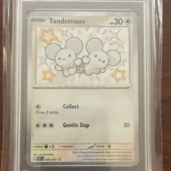 🔥🔥Tandemaus 🔥🔥Pokemon SV: Paldean Fates 209/091 Shiny Rare Holo PSA 9 - Image 2