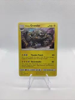 Alolan Graveler 41/145 Sun & Moon Guardians Rising Regular Pokemon Card TCG - Image 1