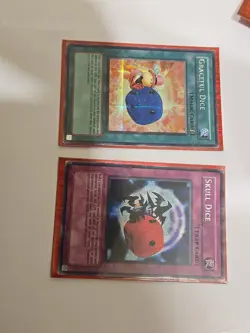 Yugioh Graceful Dice EDS-002 And Skull Dice EDS-003 Holo Secret Rare - Image 1