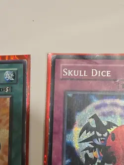 Yugioh Graceful Dice EDS-002 And Skull Dice EDS-003 Holo Secret Rare - Image 3