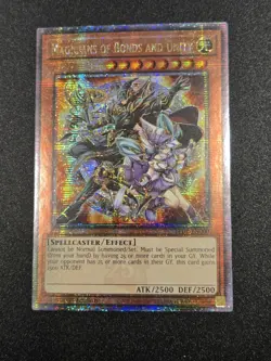 Yugioh Magicians of Bonds and Unity LEDE-EN000 Quarter Century Secret Rare NM - Image 1