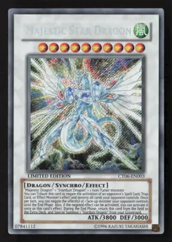 Majestic Star Dragon Secret Rare 2009 Collectors Tin CT06-EN003 LP - Image 1