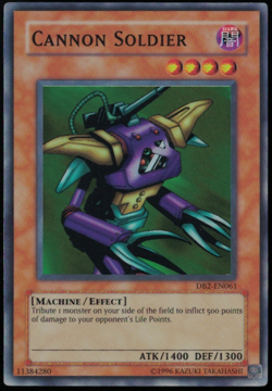 Yu-Gi-Oh! Cannon Soldier (NM) Super Rare DB2-EN061 - Image 1