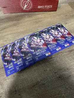 Lot Of 10 One Piece TCG The Azure Sea's Seven Sleeved Booster Packs OP-14 EB04 - Image 1