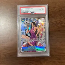 PSA 10 Boa Hancock OP07-051 Comic Parallel Manga Alt Art ONE PIECE Card Japan - Image 1
