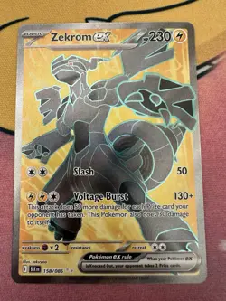 Zekrom 158/086 Full Art Black Bolt Pokemon TCG Cards - Image 1