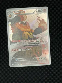 Pokemon TCG Emboar Full Art Sv: White Flare English Card 098/086 Near Mint - Image 1