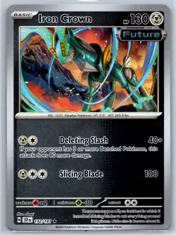 Iron Crown - Reverse Holo - Surging Sparks SSP 132/191 Rare Pokemon Card NM - Image 1