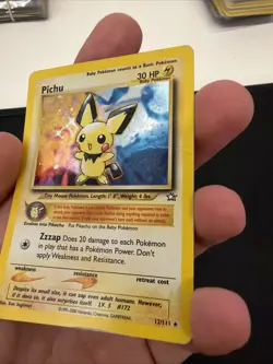 Pichu 12/111 Pokemon Neo Genesis Holo Card Poor - Image 5