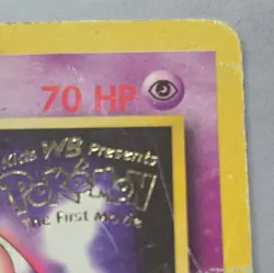 POKEMON Mewtwo 1999 "WB The First Movie" Black Star Promo Card #3 - Image 3
