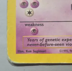 POKEMON Mewtwo 1999 "WB The First Movie" Black Star Promo Card #3 - Image 5