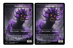 Custom Art Nightmare Token for Ashiok Wicked Manipulator MTG and Nightmare Muse - Image 3