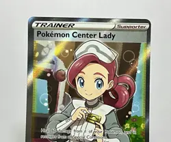 Pokemon Center Lady 185/185 (NM) Ultra Rare Sword & Shield: Vivid Voltage 2020 - Image 3