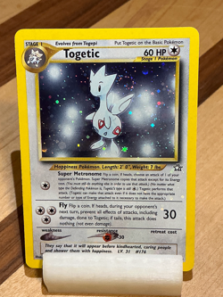 Togetic #16 Double Spiral Holo Bleed - Neo Genesis 2000 Pokemon - 2/111 - Image 2
