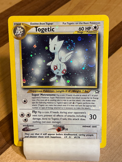 Togetic #16 Double Spiral Holo Bleed - Neo Genesis 2000 Pokemon - 2/111 - Image 3