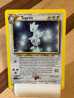 Togetic #16 Double Spiral Holo Bleed - Neo Genesis 2000 Pokemon - 2/111 - Image 4